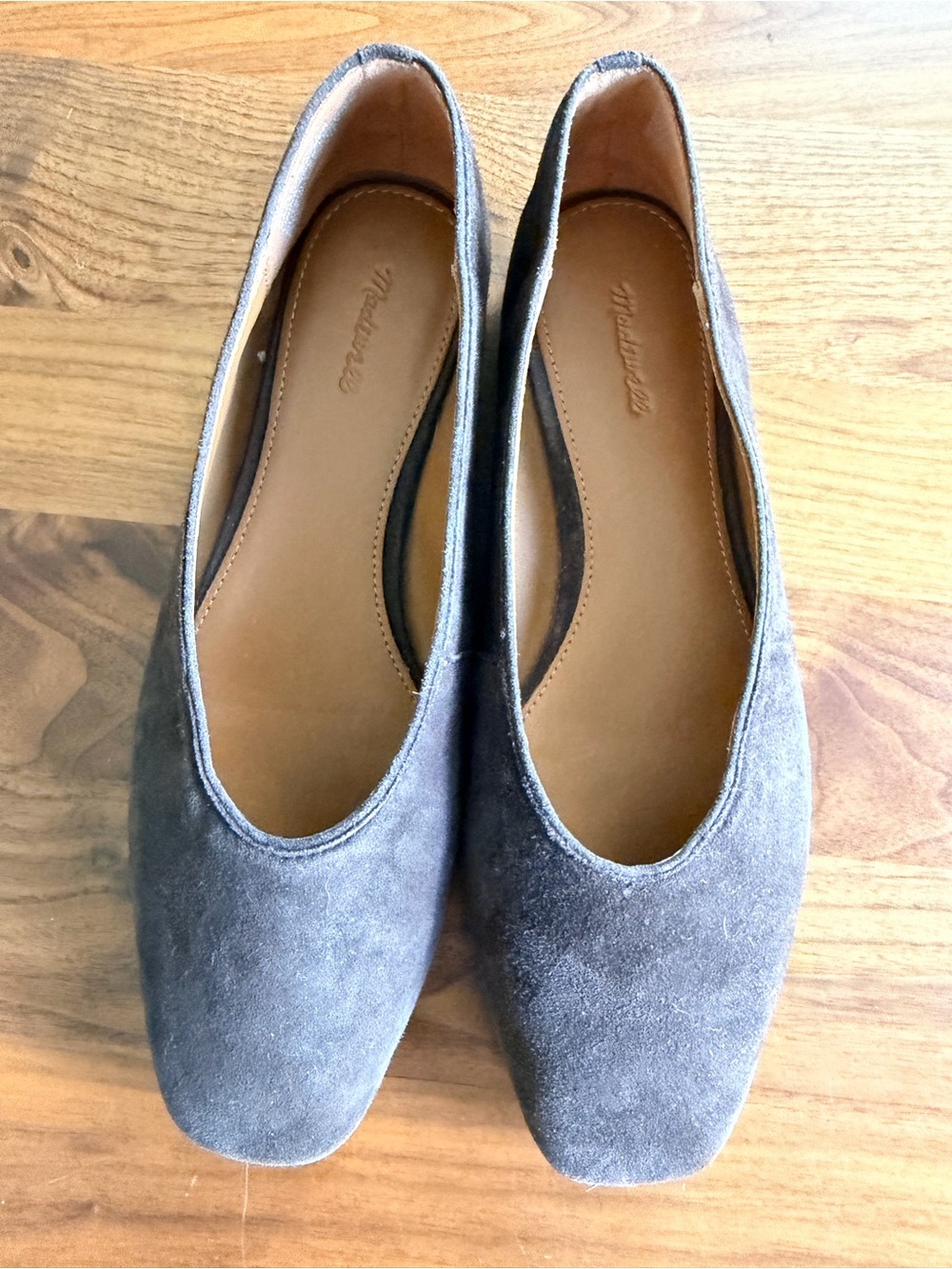 Madewell Mylie Brown Suede Ballet Flats - size 8